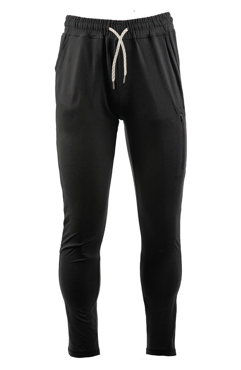BURNSIDE Soft Jersey Joggers, Main, color, Heather Black
