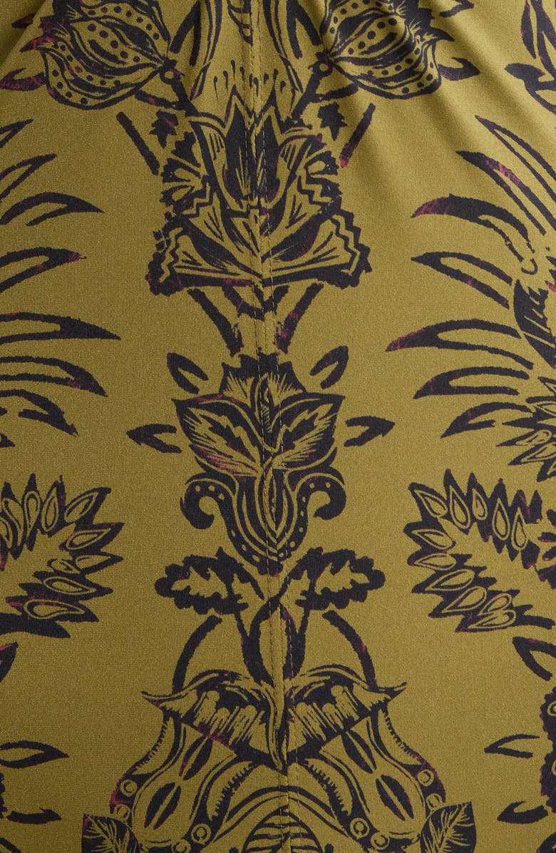 Ulla Johnson Milos One-Piece Swimsuit, Alternate, color, Olive Flora