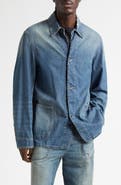 Maison Margiela Ripped & Repaired Chambray Jacket