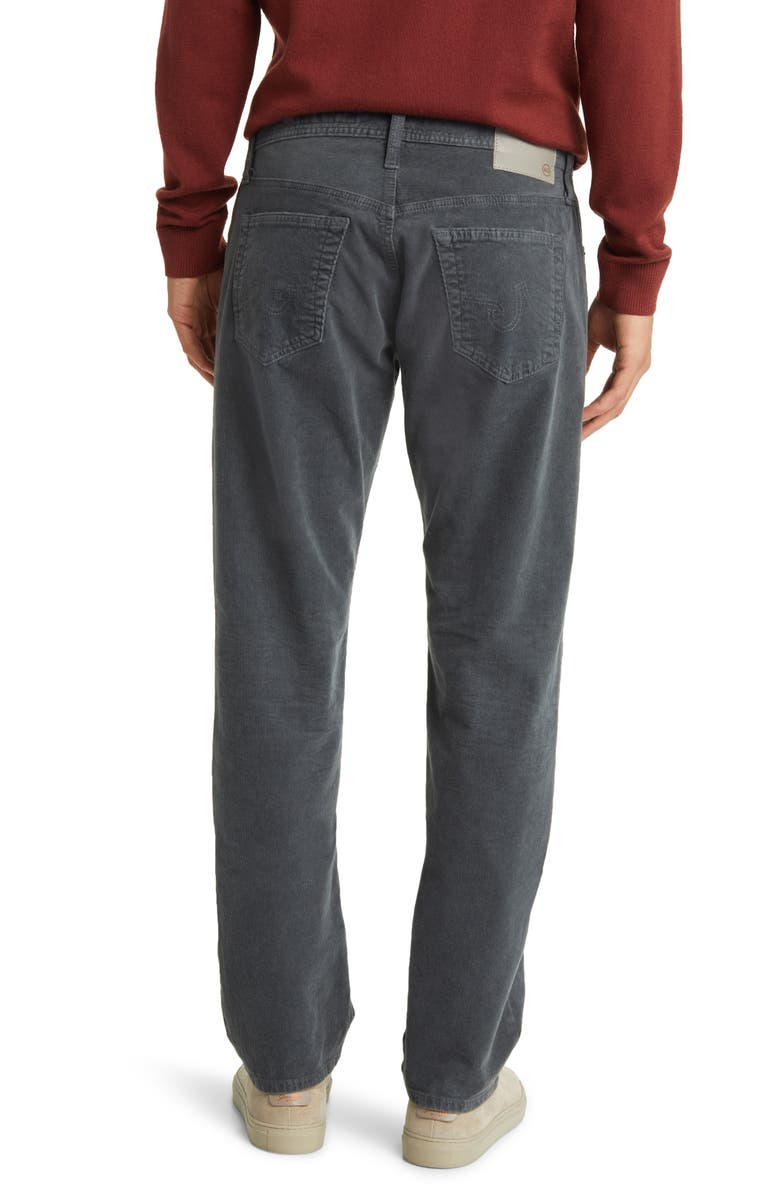 AG Graduate Straight Leg Corduroy Pants, Alternate, color, 1 Year Sulfur Folkestone Grey