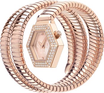 Snake Hexagon Bracelet Watch, 24mm