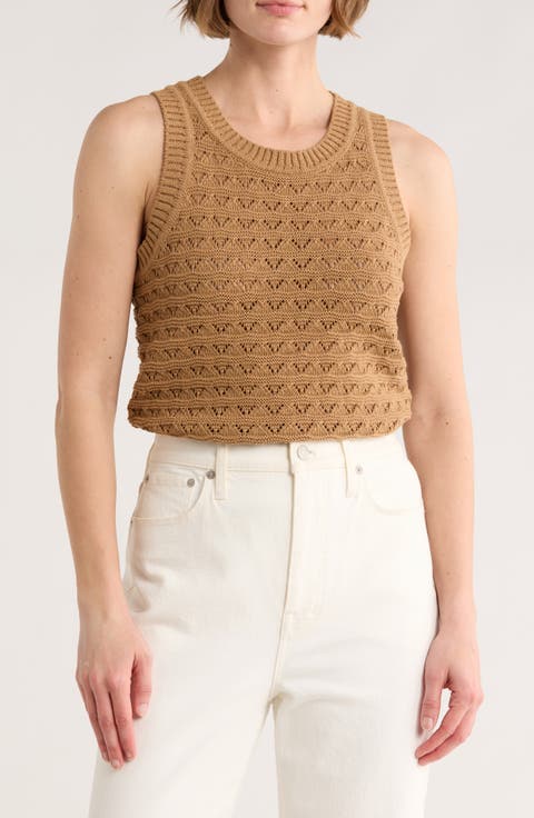 Pointelle Sweater Tank