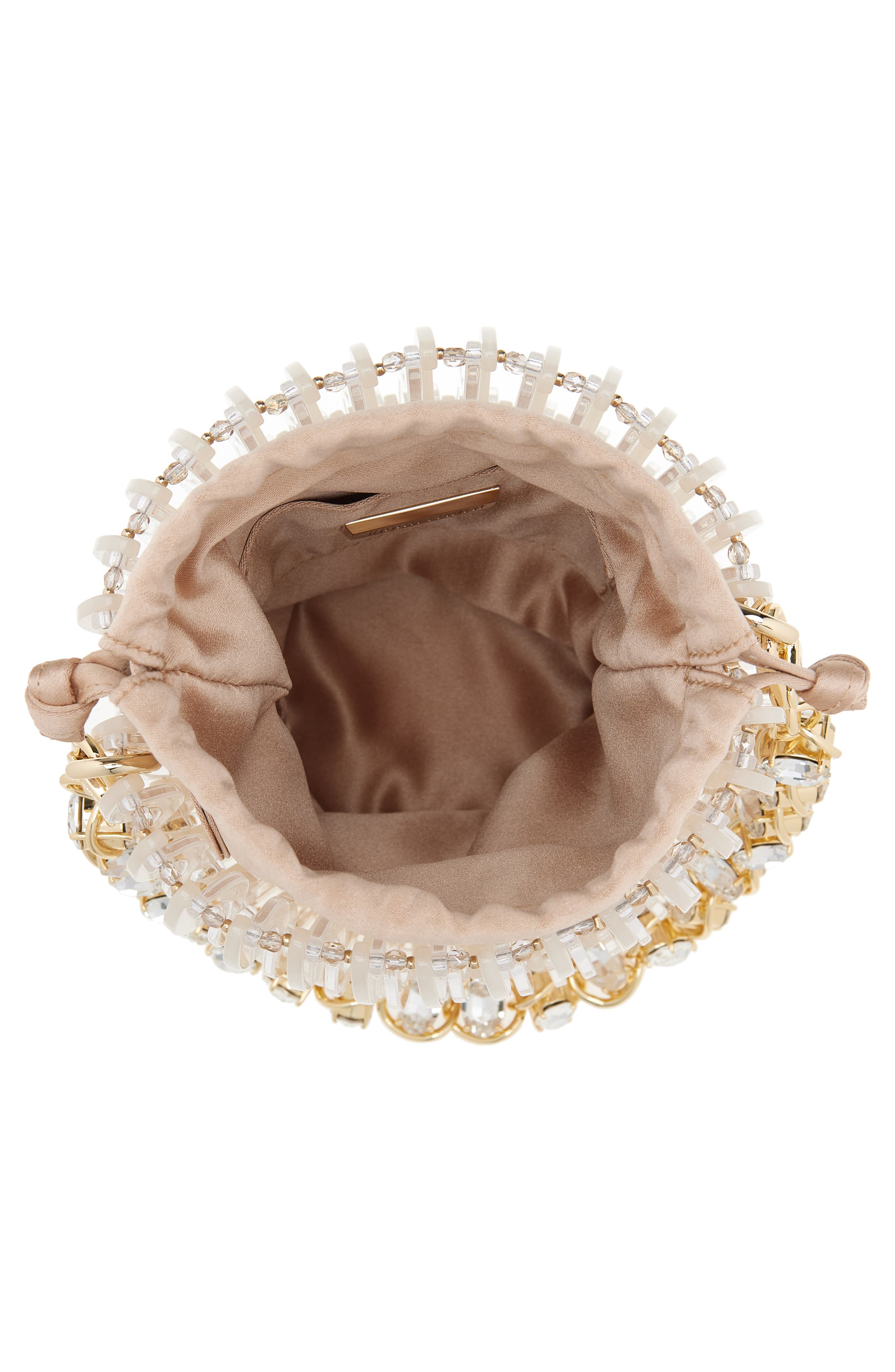 JUDITH LEIBER COUTURE Harper Clear Resin Handbag, Alternate, color, Clear/ Gold