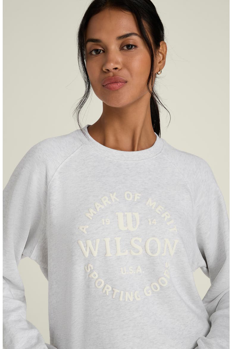 Classic Crewneck Sweatshirt, Alternate, color, CLOUD HEATHER