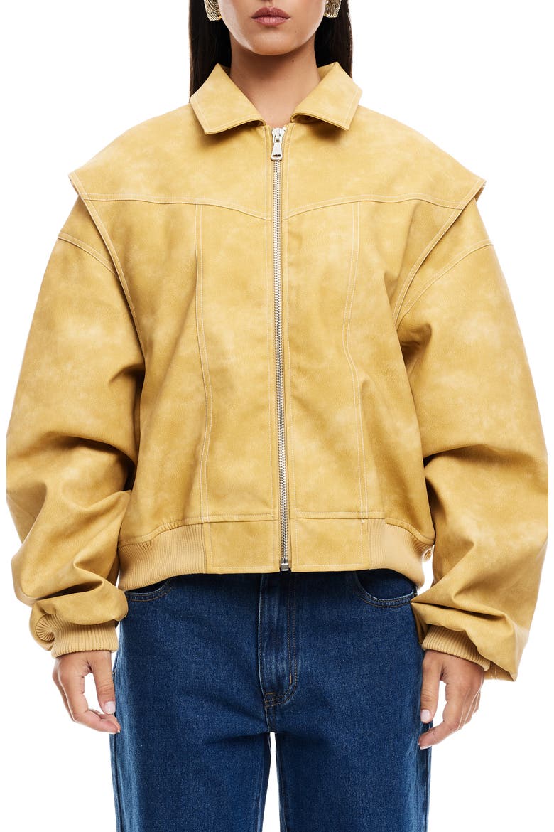 Vista Bomber Jacket, Main, color, MUSTARD