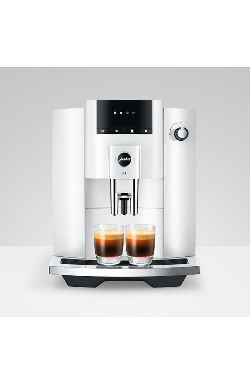 Jura E6 Fully Automatic Coffee Machine In White