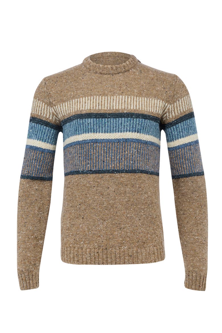 Statement Donegal Wool Sweater, Alternate, color, CAMEL