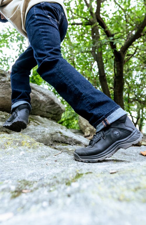 Timberland White Ledge Waterproof Hiking Boot In Black