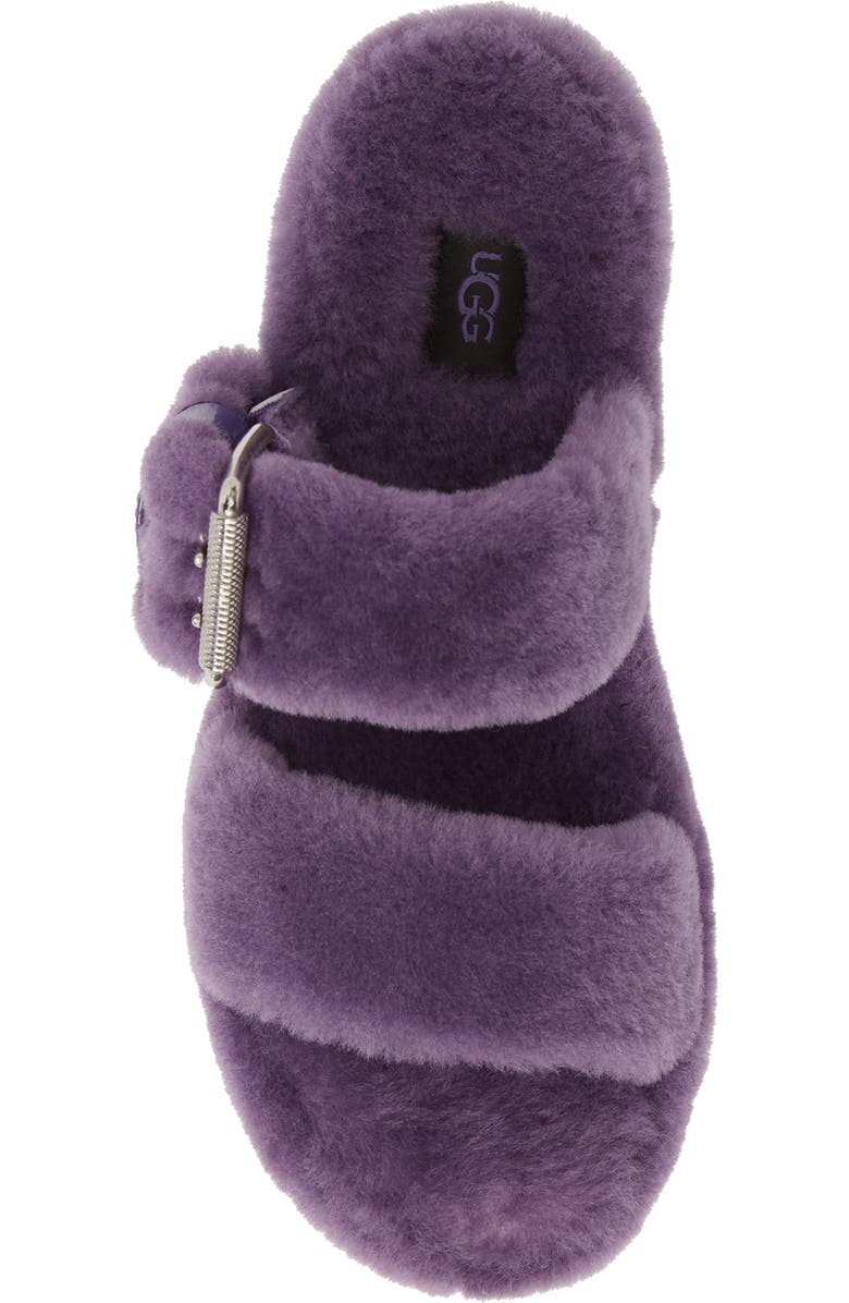 UGG<sup>®</sup> Fuzz Yeah Genuine Shearling Slide, Alternate, color,