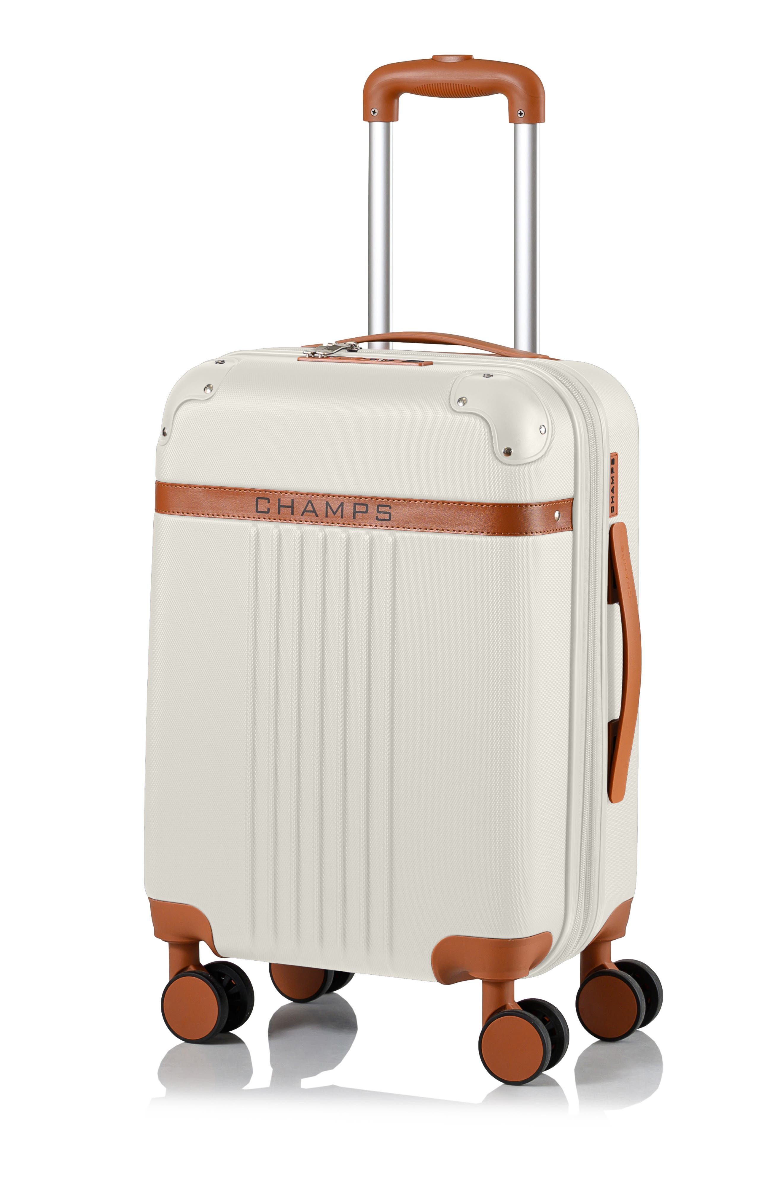CHAMPS Vintage Carry-On Hardside Spinner, Alternate, color, Ivory