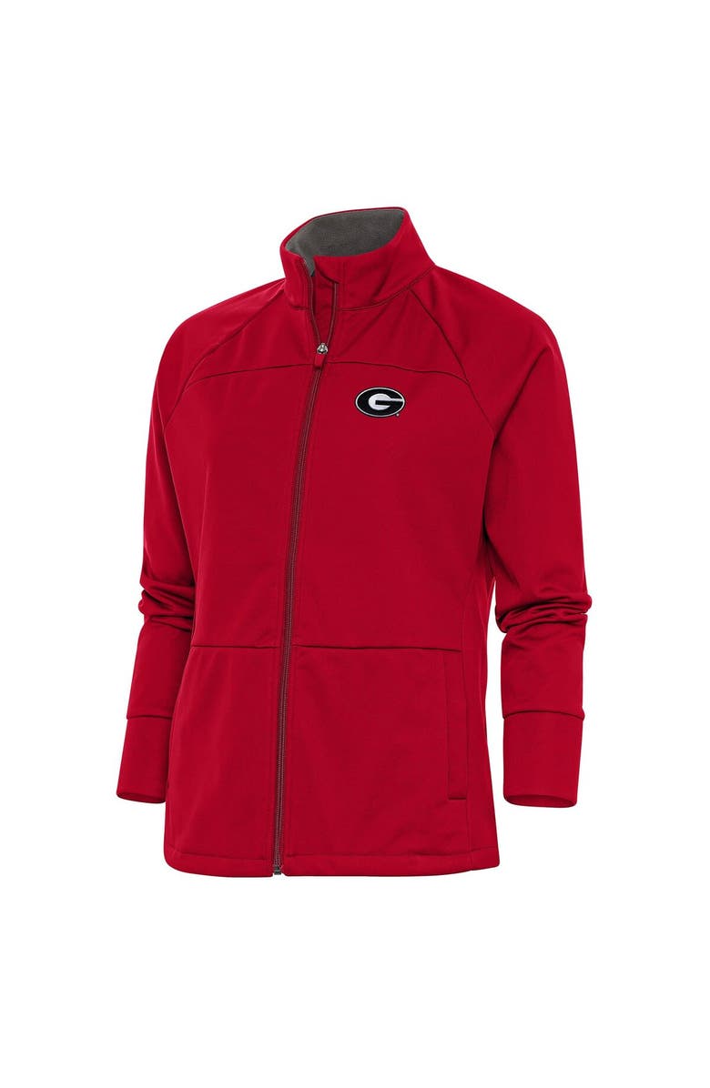 ANTIGUA Women's Antigua Red Georgia Bulldogs Links Full-Zip Golf Jacket, Main, color, Red