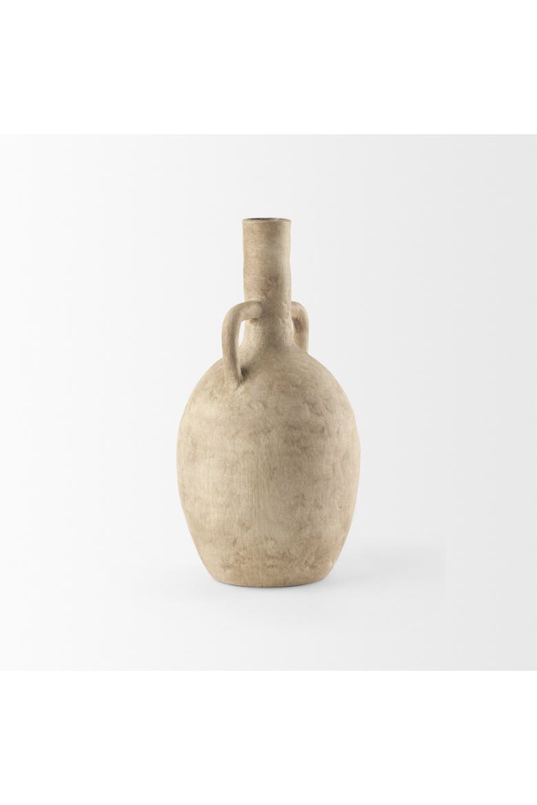 Zenni Ceramic Vase, Alternate, color, Beige