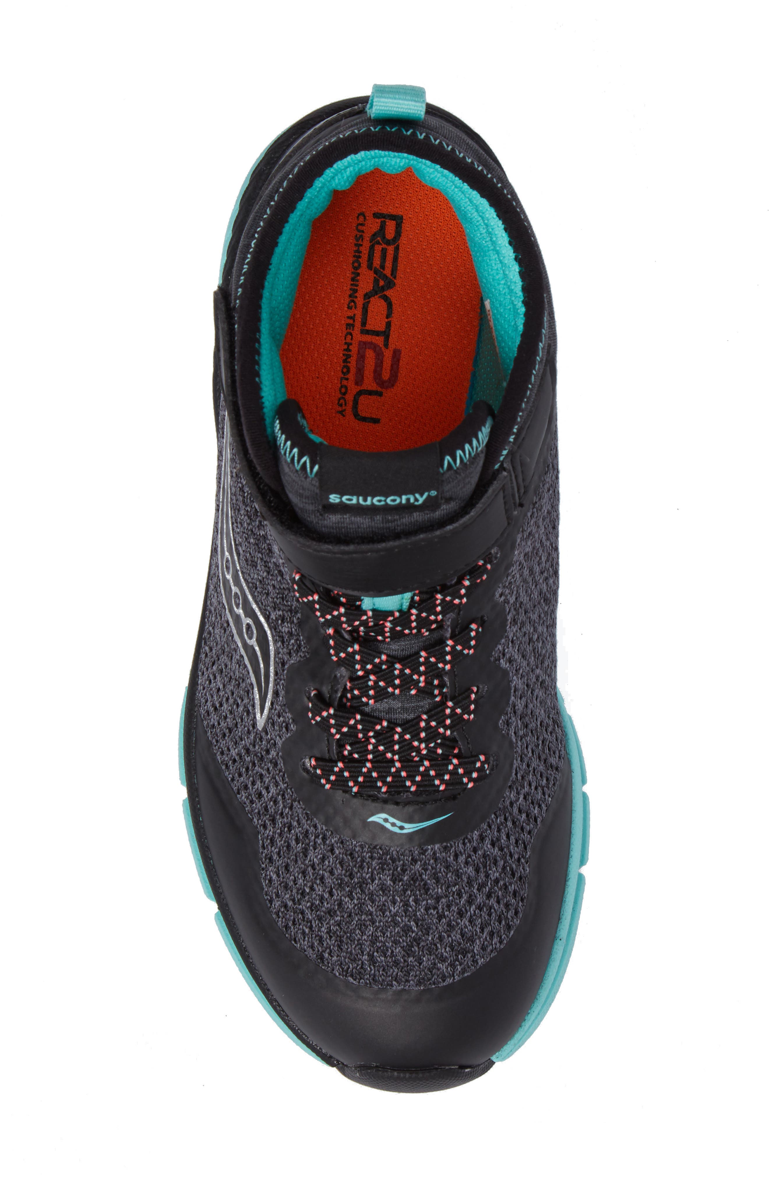 Saucony Ideal Sneaker, Alternate, color, Black/ Turquoise