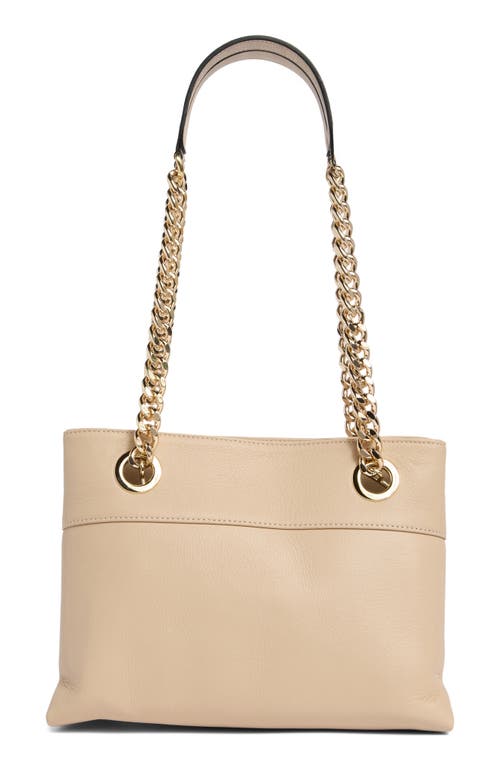 Valentino By Mario Valentino Kalo Signature Leather Tote Bag In White