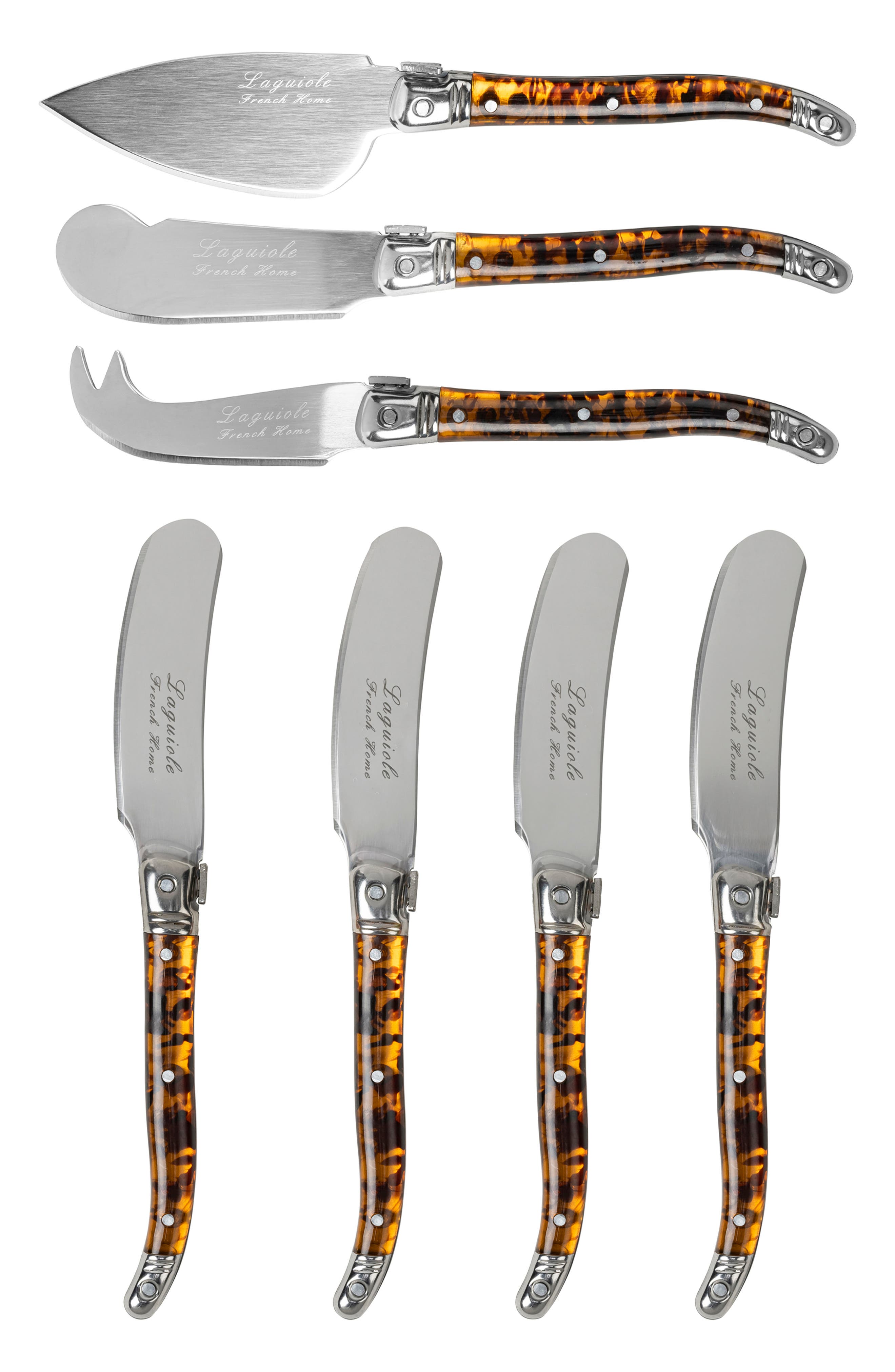 FRENCH HOME 7-Piece Laguiole Cheese Knives Set