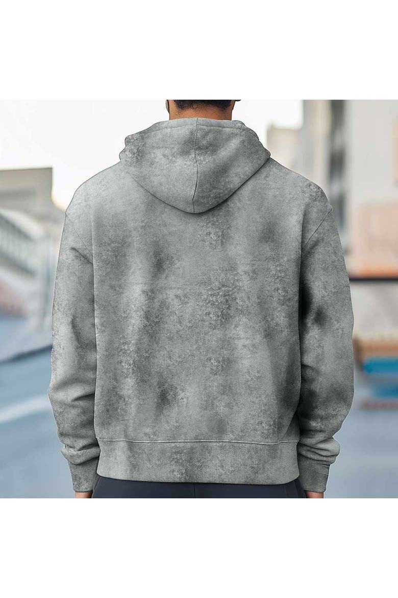 Ghost Embroidered Washed Hoodie, Alternate, color, Gray