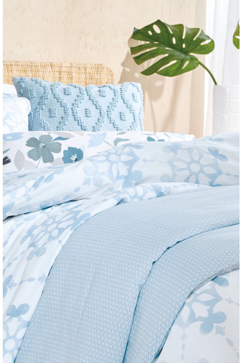 Karma Diamond Pattern Weighted Blanket Cover, Alternate, color, BLUE