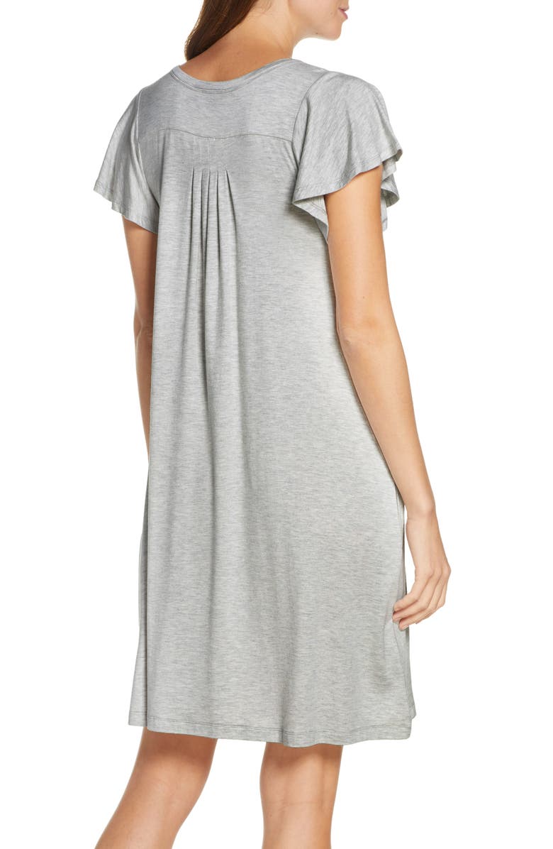 Papinelle Flutter Sleeve Nightgown, Alternate, color, 
