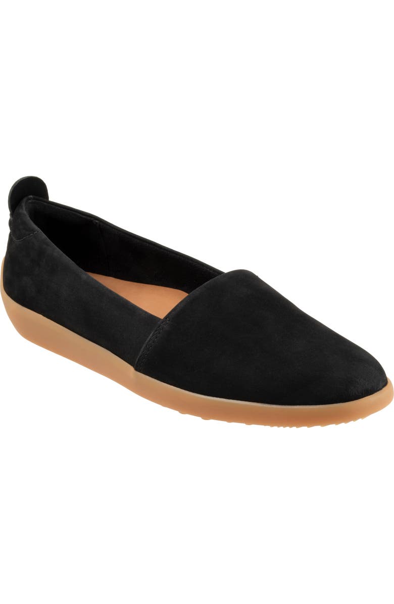 SoftWalk<sup>®</sup> Deva Flat, Main, color, Black Nubuck