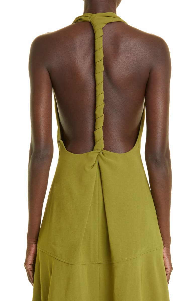 Proenza Schouler Twist Back Drop Waist Dress, Alternate, color,