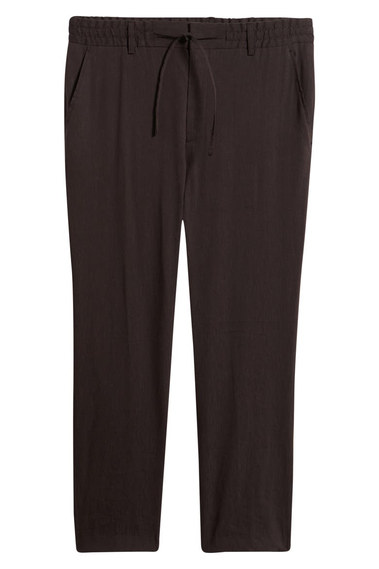 Perin Drawstring Pants, Alternate, color, DARK BROWN