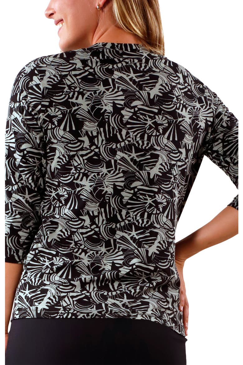 3/4 Sleeve V-Neck R&R Tee, Alternate, color, Shadow Shells