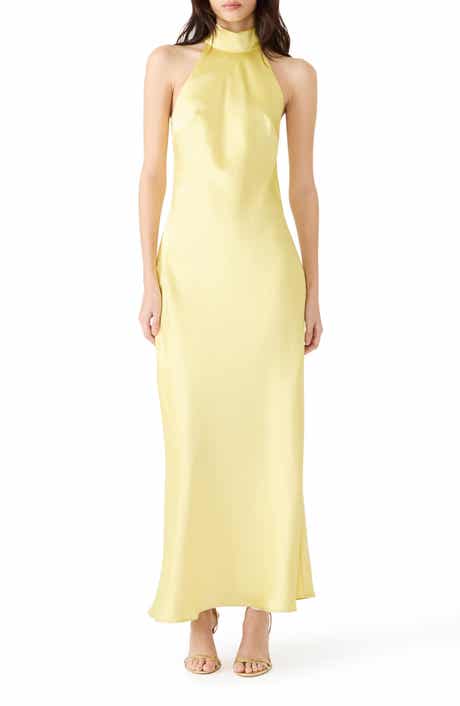 Lara Satin Bias Cut Maxi Dress