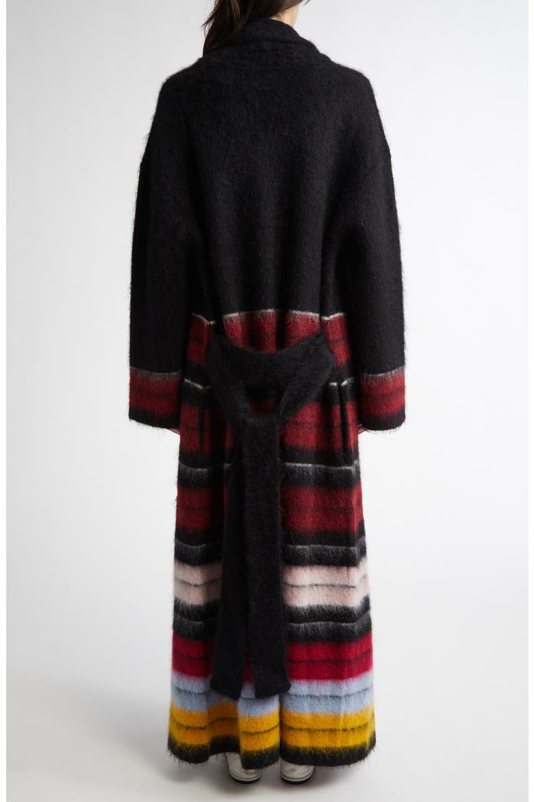 Justin Stripe Longline Cardigan, Alternate, color, BLACK MULTI