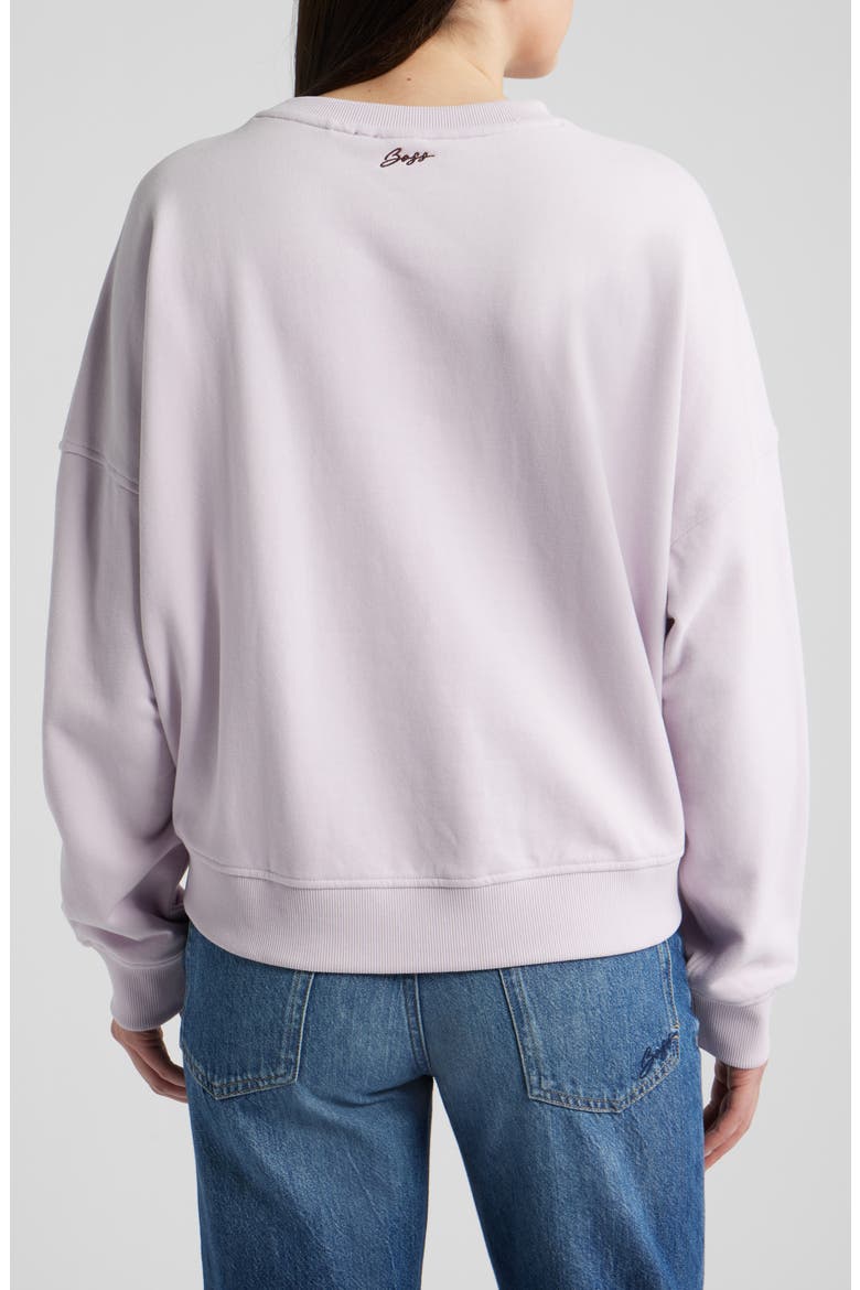 Ever Valentine Graphic Cotton Sweatshirt, Alternate, color, PURPLE