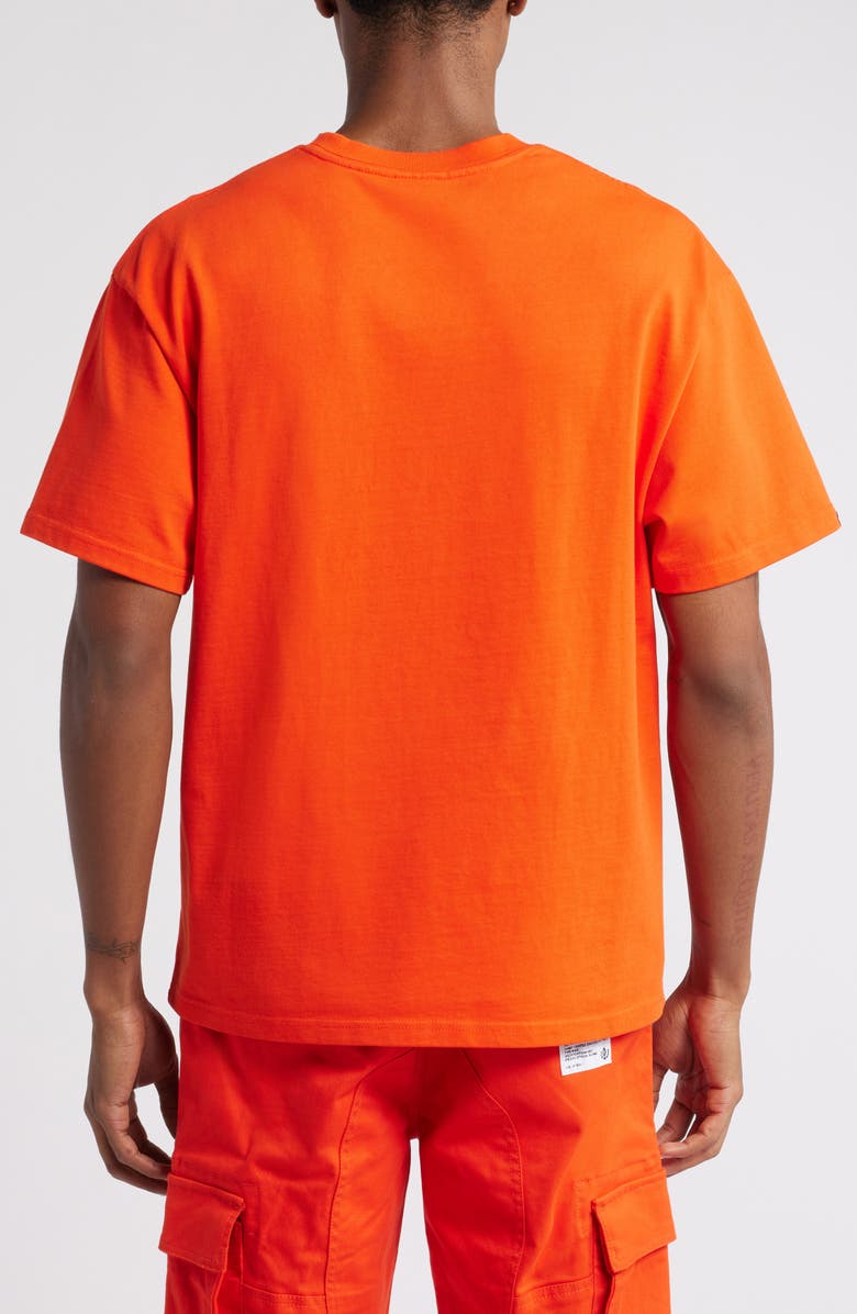 ICECREAM Embroidered Cotton Graphic Pocket T-Shirt, Alternate, color, Spicy Orange