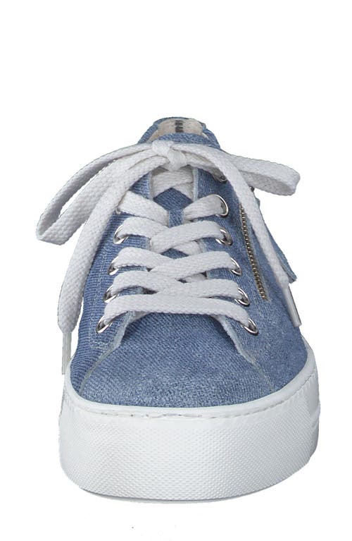 Paul Green Skylar Platform Sneaker In Jean Denim