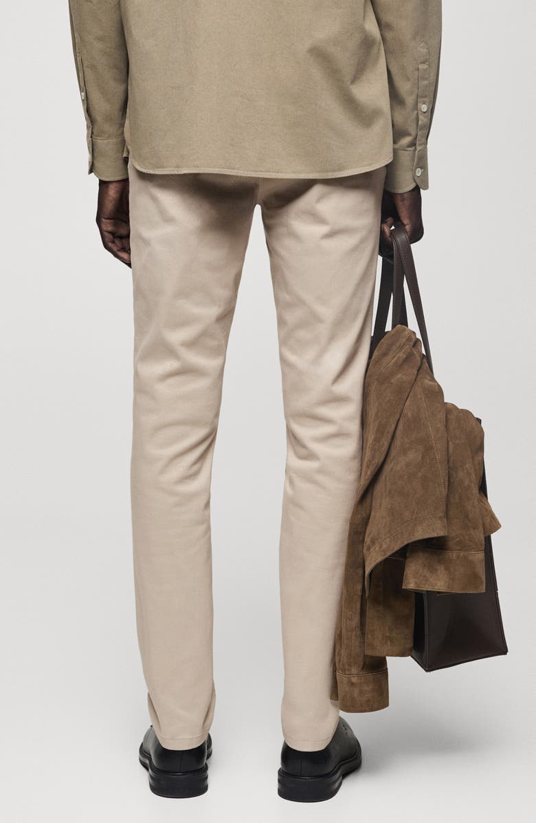 MANGO Serge Slim Fit Chino Pants, Alternate, color, Sand