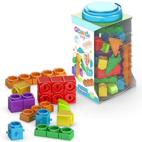 Qboidz Baby My First Steps Large 72 Piece Brick Set