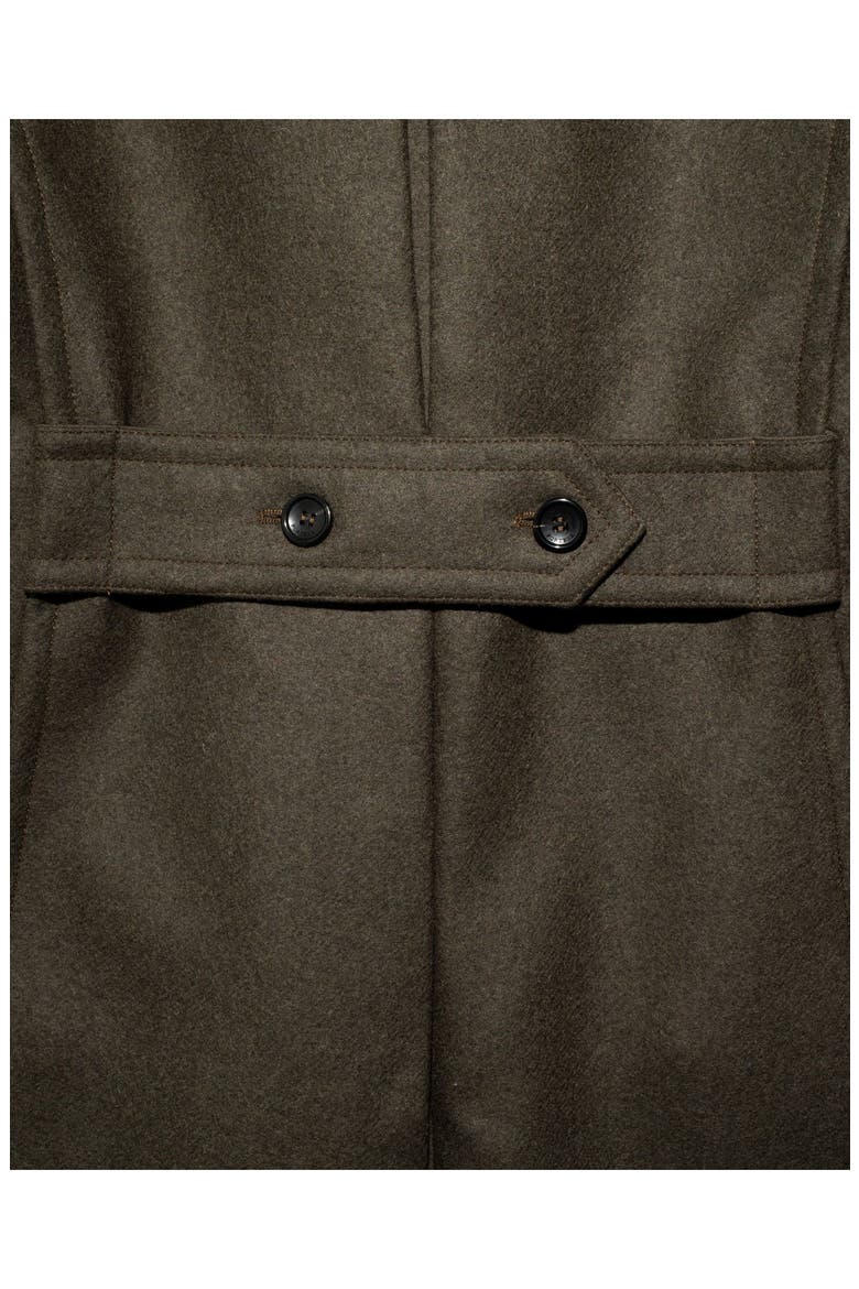 Balbo Double-Breasted Wool Coat, Alternate, color, GREEN