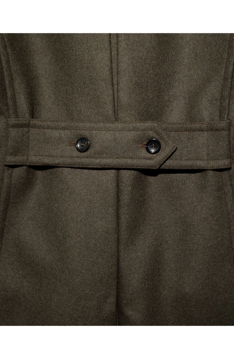 Fortela Balbo Double-Breasted Wool Coat, Alternate, color, Green