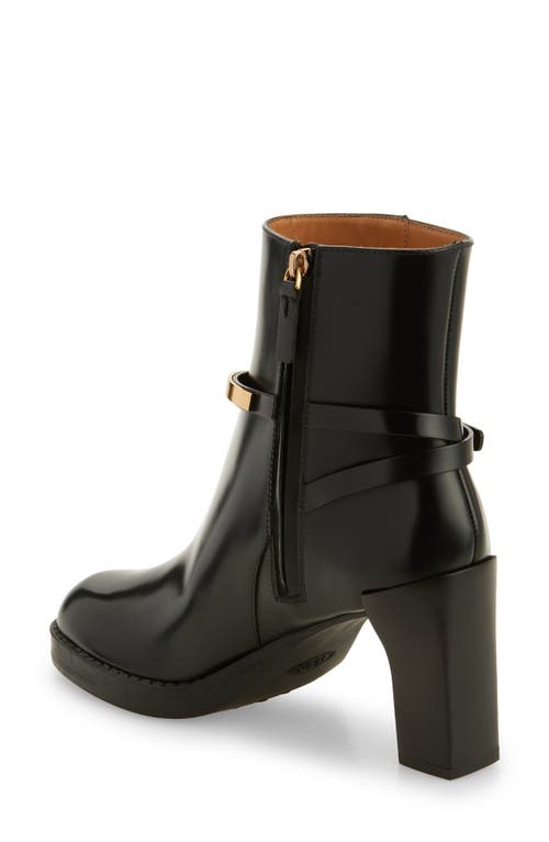 Tod's Bar Block Heel Ankle Boot In Animal Print