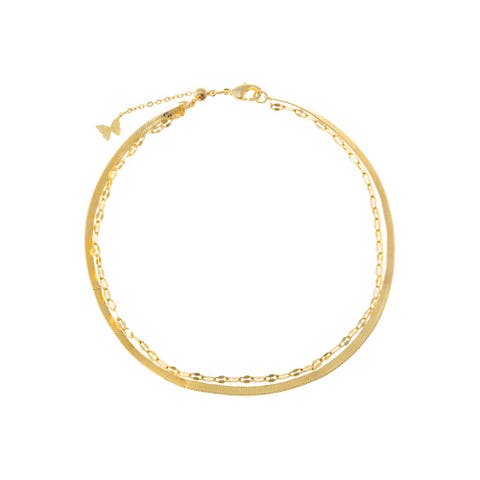 Double Strand Multi Chain Anklet