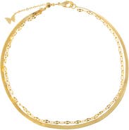 BY ADINA EDEN Double Strand Multi Chain Anklet