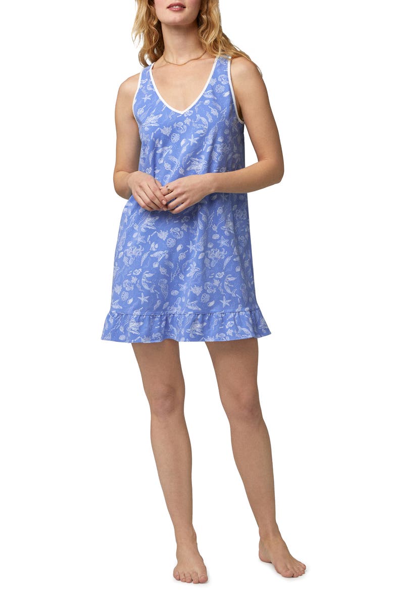 BedHead Pajamas Sleeveless Organic Cotton Blend Nightgown, Main, color, 