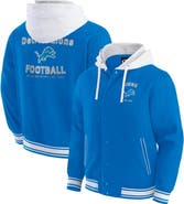 Darius Rucker Collection by Fanatics Men's Darius Rucker Collection by Fanatics Blue Detroit Lions Full-Snap Hoodie Jacket