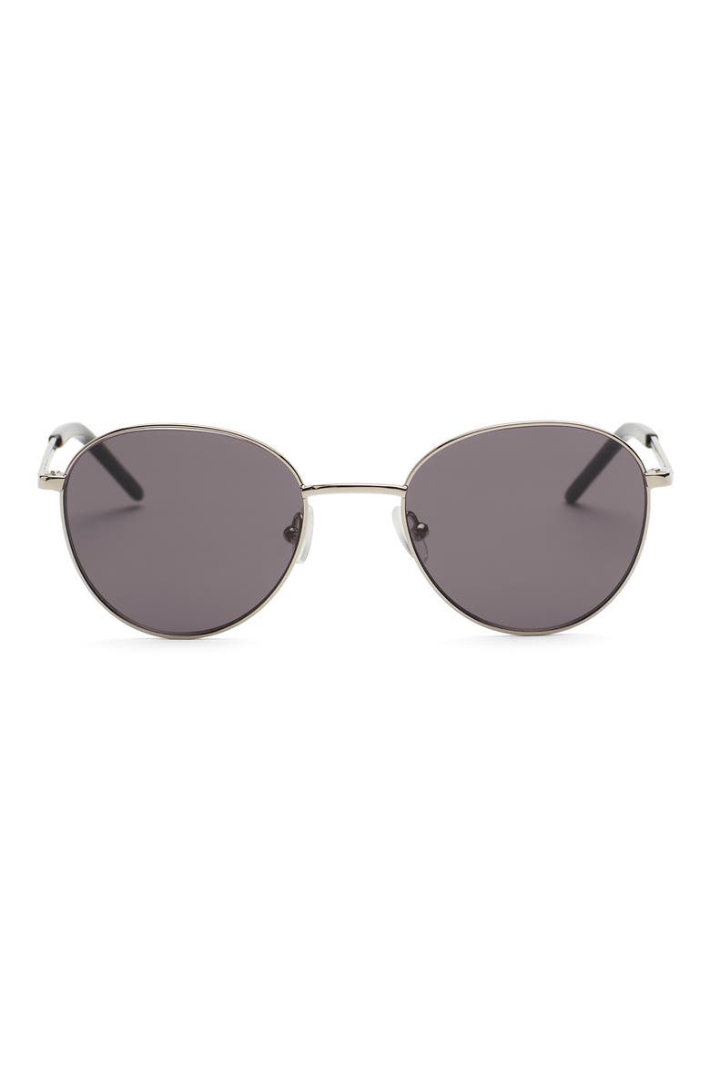 Jordan 49mm Round Sunglasses, Main, color, SILVER