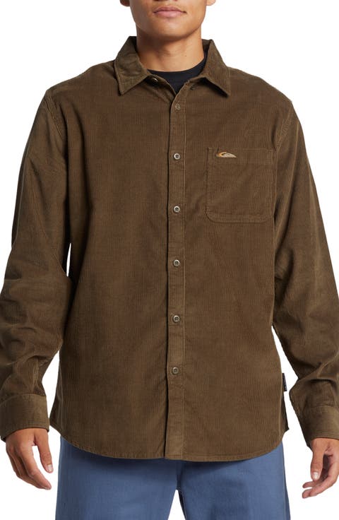 Smoke Trail Corduroy Button-Up Shirt