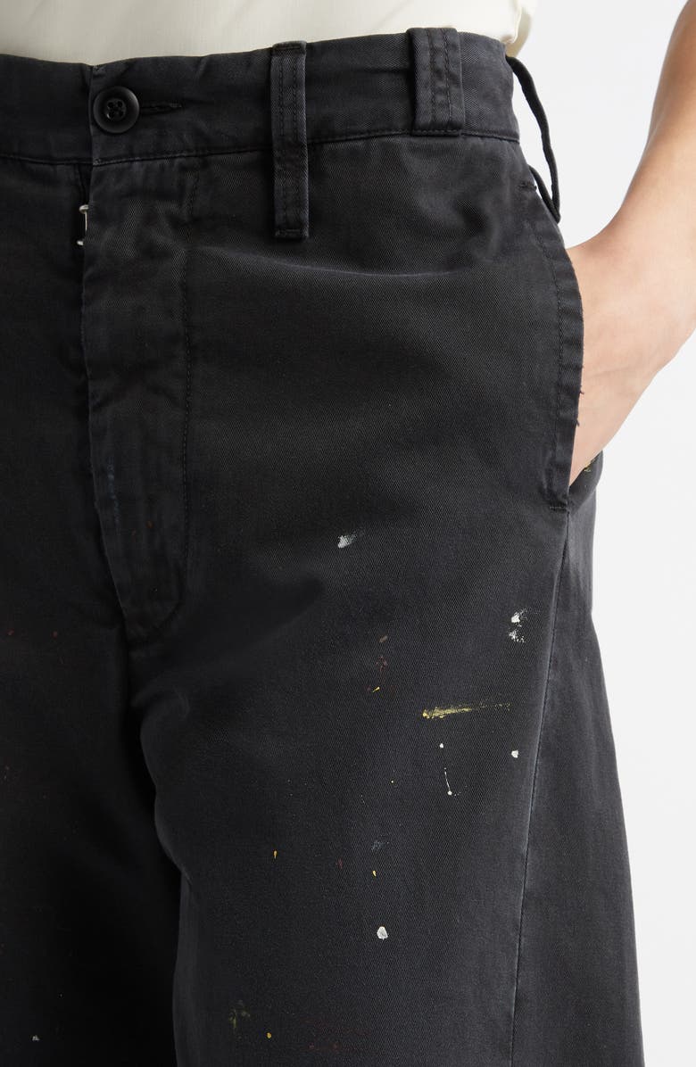 MM6 Maison Margiela Paint Splatter Straight Leg Pants, Alternate, color, 