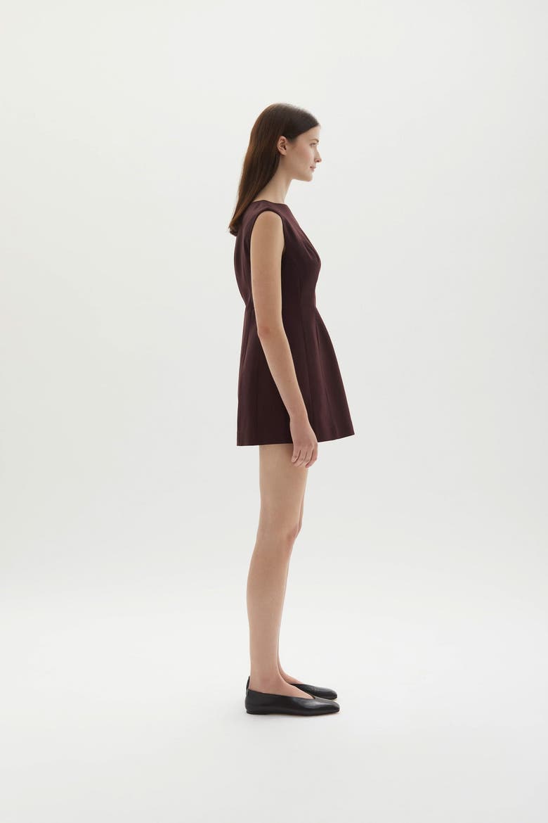 Kelli Mini Dress, Alternate, color, Plum