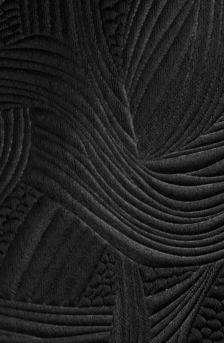 Dries Van Noten Saffy Jacquard High Waist Midi Skirt, Alternate, color, Black