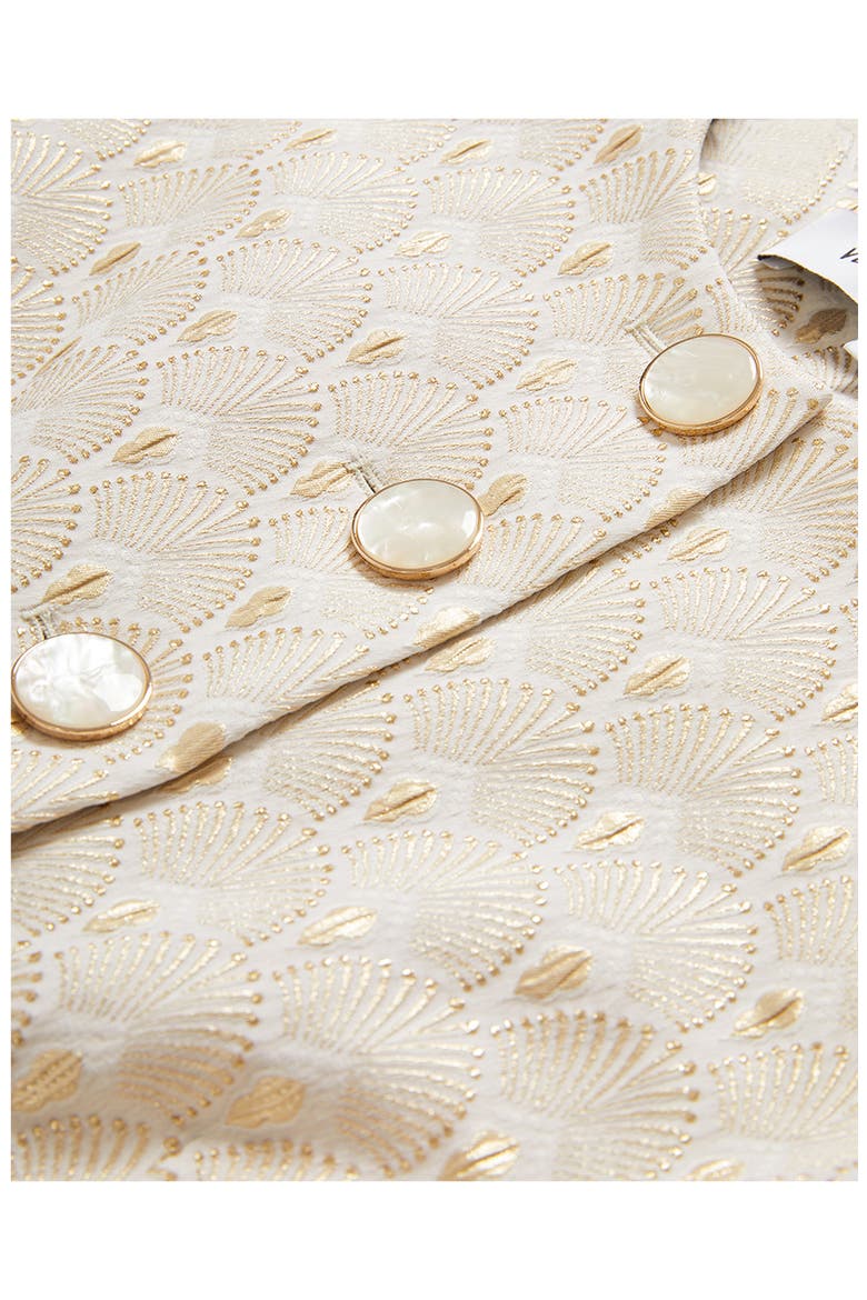 Lois Vest, Alternate, color, OFF WHITE/ GOLD