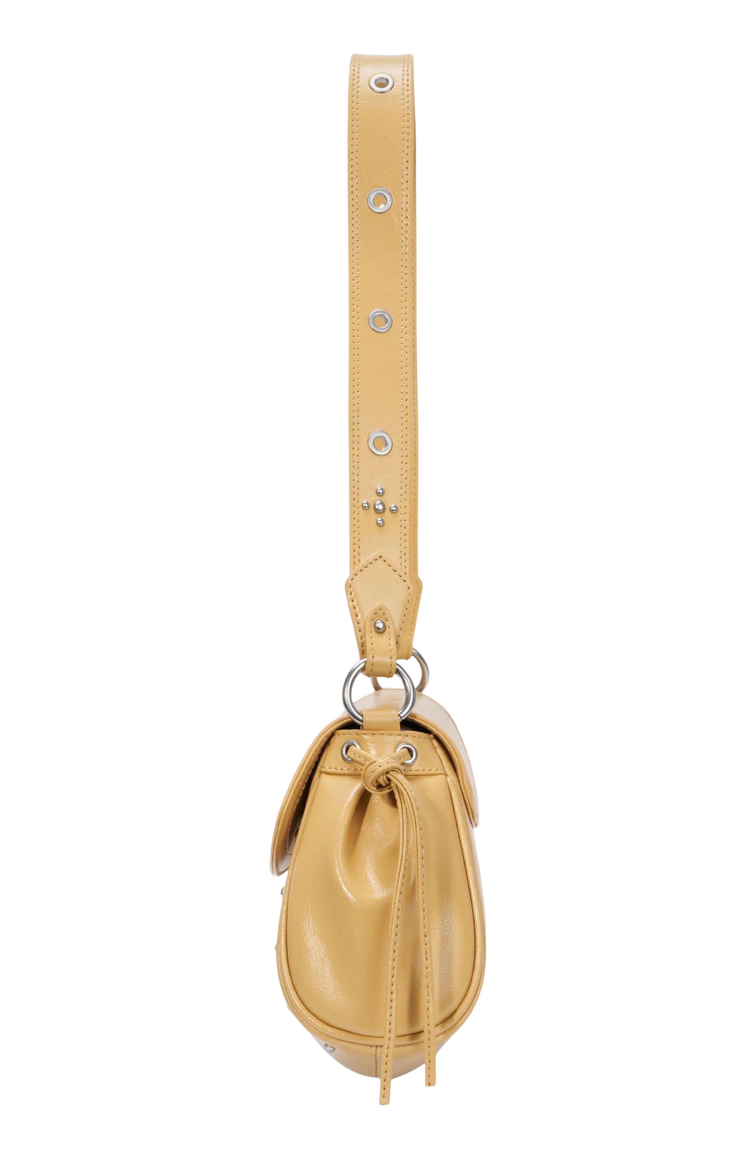 Moroccan Stud Shoulder Bag, Alternate, color, HONEY