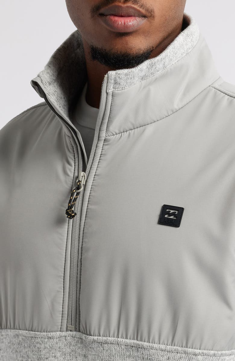 Billabong Boundary Blocked Half-Zip Jacket, Alternate, color, Grey Heather