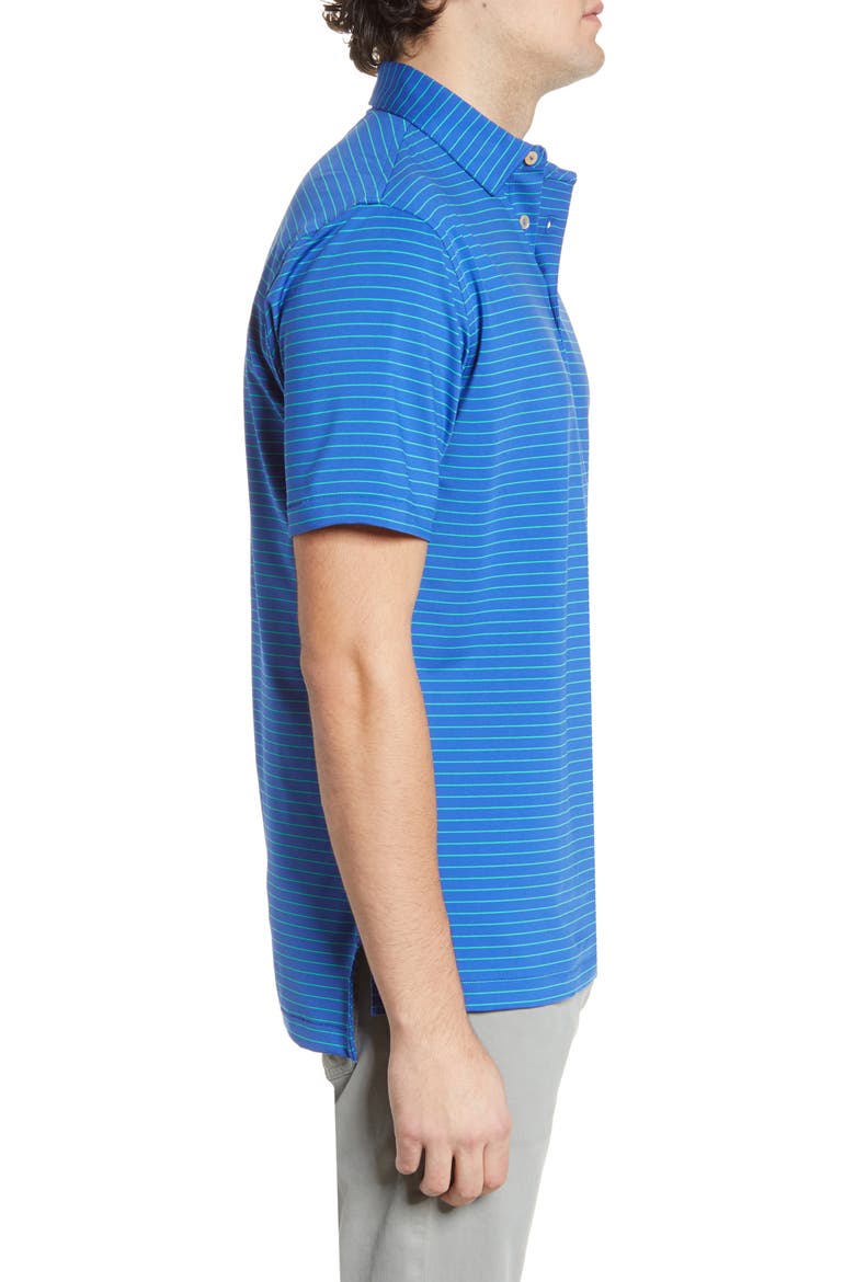Crafty Stripe Stretch Polo, Alternate, color, BLUE LAPIS