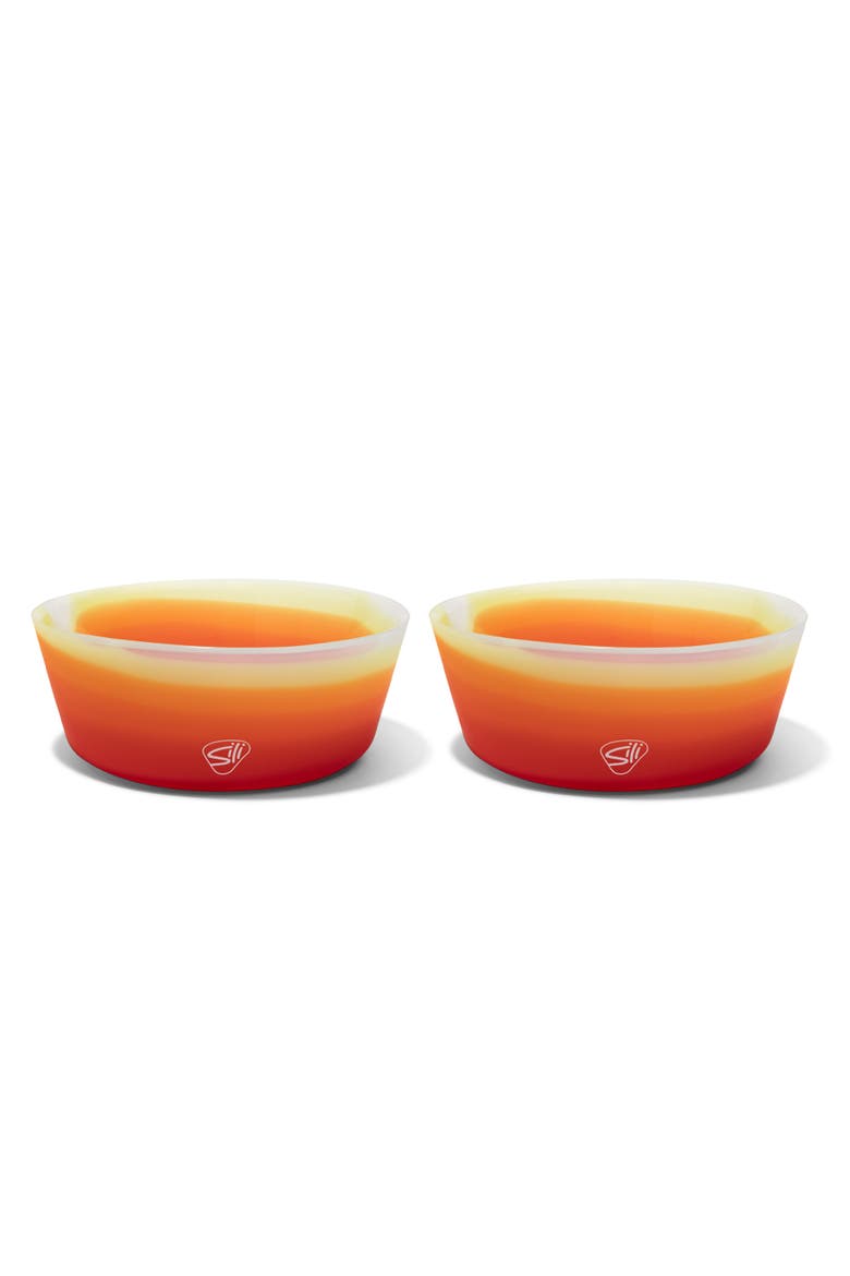 Silicone Squeezeabowl 18oz 2 Pk Marigold, Main, color, Multicolored